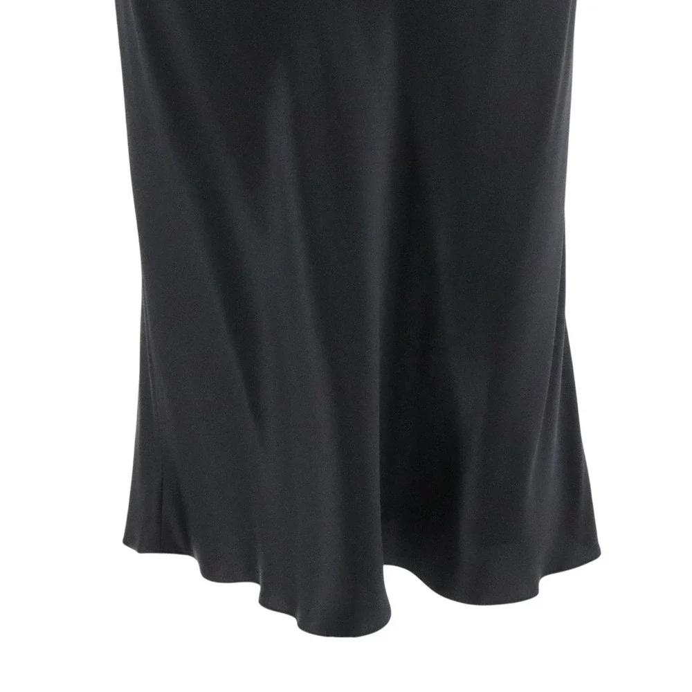 Rimini by‎ Shaw Silk Midi Slip Dress Cowl Neck Black Size 8 - Picture 5 of 10